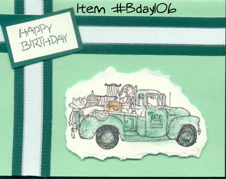 Truck Birthday Card