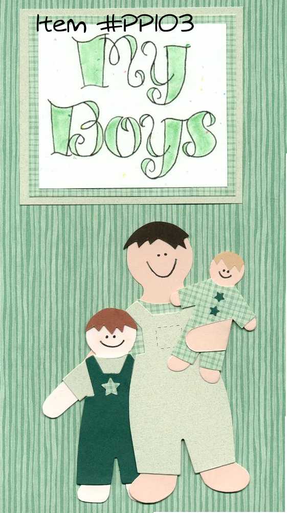 My Boys Paper Dolls