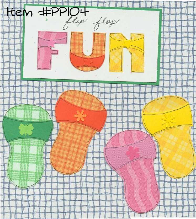 Flip Flop Fun Paper Piecing Set